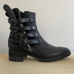 BH&BR New York Boot - womens motorcycle boots with knife